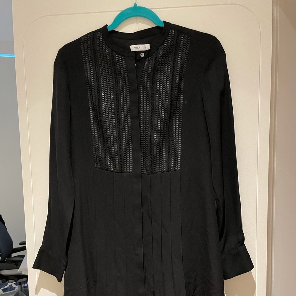 Vince Black Silk Dress